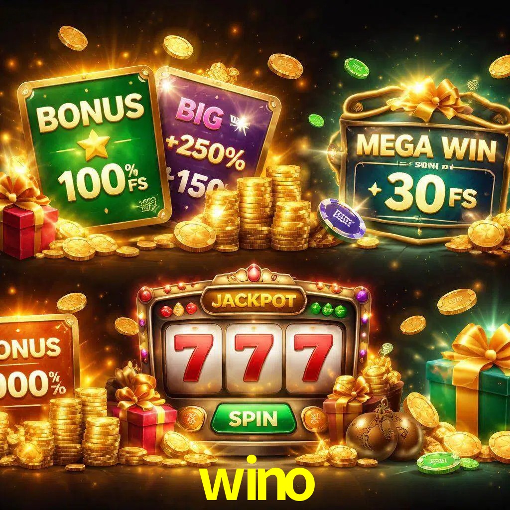 Tipos de bonos wino incluyendo recompensas de bienvenida y promociones continuas