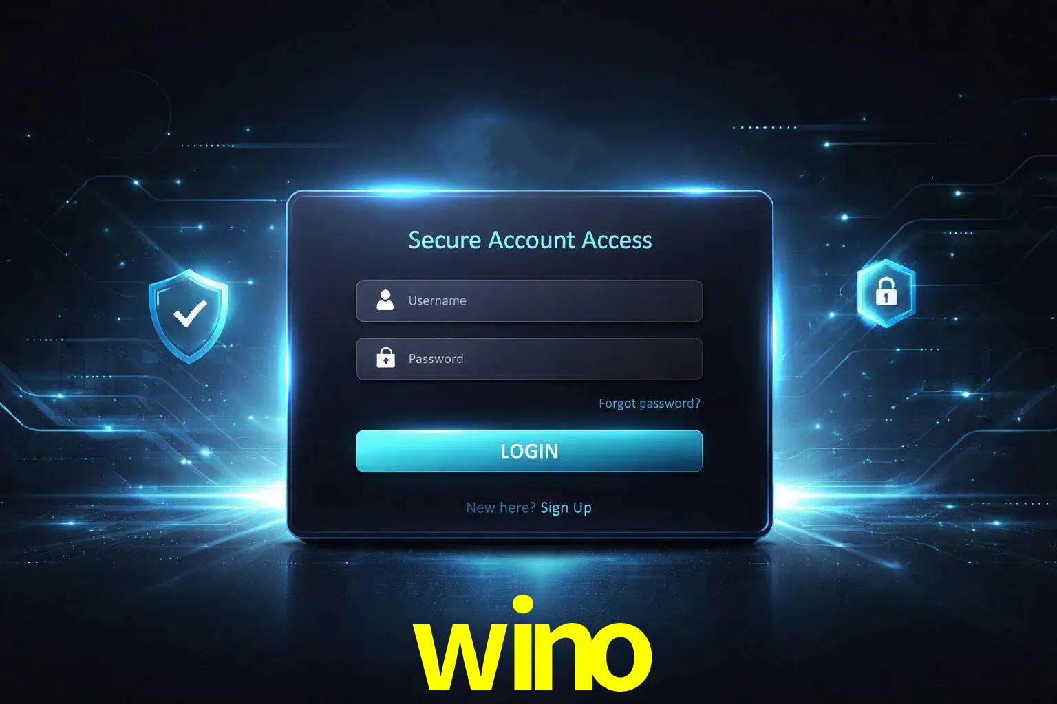 Pantalla de inicio de sesión de cuenta wino para usuarios en México