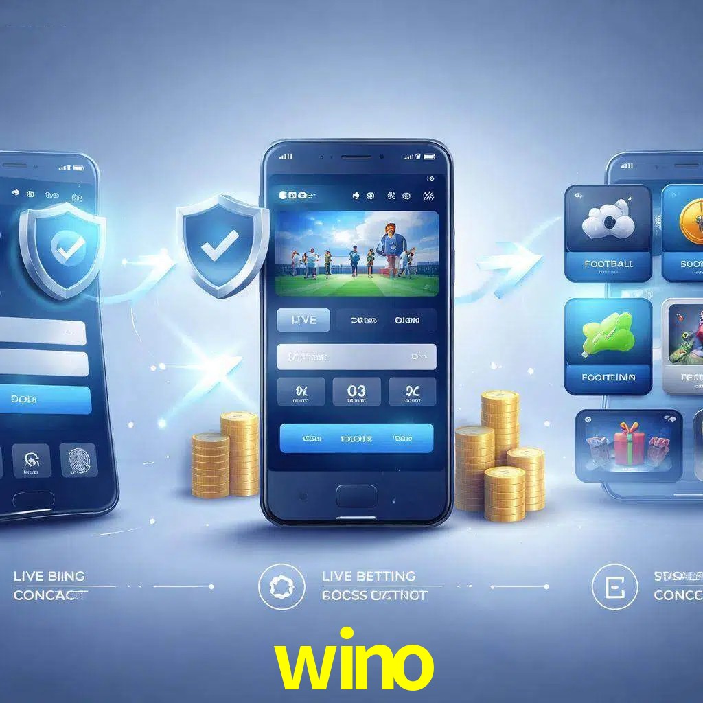 Pasos de acceso a la app wino en pantalla de teléfono móvil